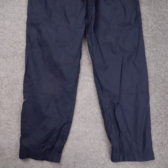 VTG 90s Nike Jogger Youth Small Navy Blue Elastic Drawstring Track Pants - Picture 7 of 10